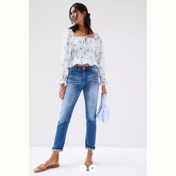 Anthropologie Pilcro High-Rise Slim Boyfriend Jeans - Picture 2 of 6